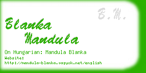 blanka mandula business card